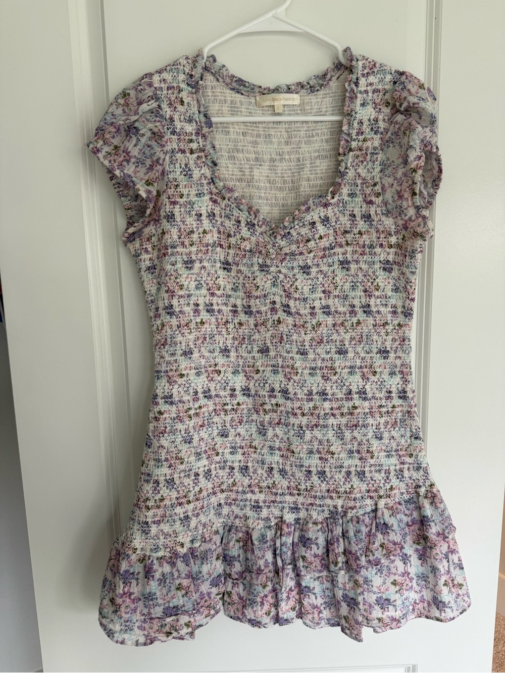 LoveShackFancy Trevor Mini Dress size Large